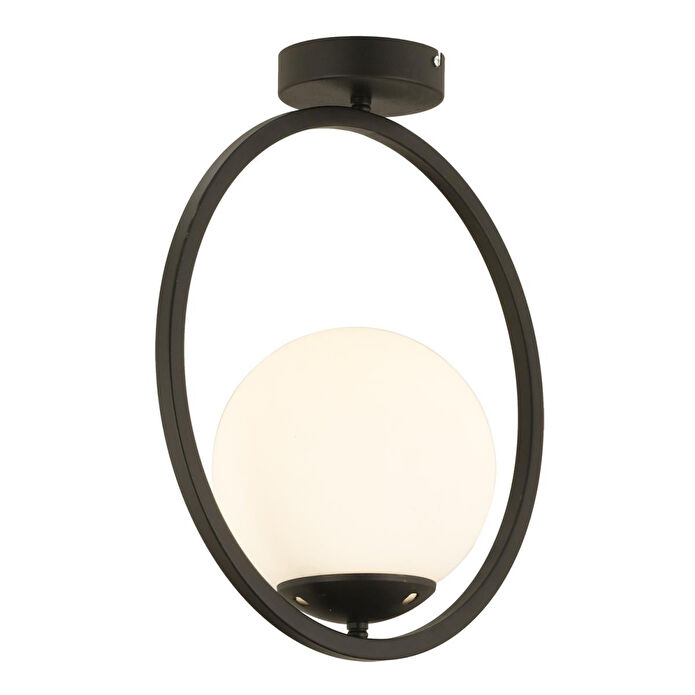 Apliqa Lifos Tekli Siyah Plafonyer Modern Mutfak Retro Salon Avize