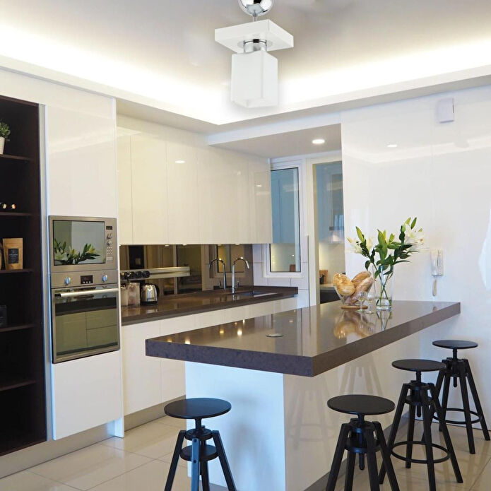 Apliqa Kare Tekli Modern Plafonyer Genç Odası Mutfakyatak Odası Avize