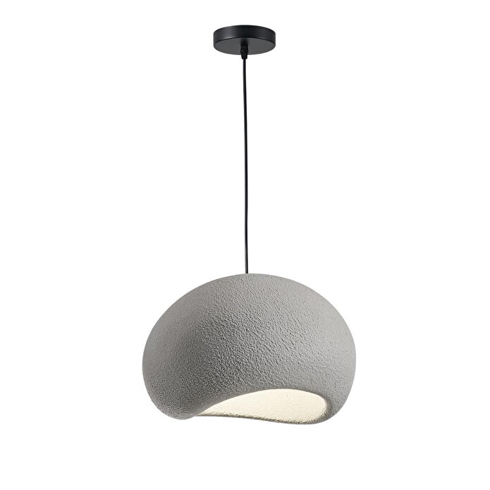 Apliqa Tretan Tekli Gri Beton Modern Sarkıt Oturma Odası Salon Sarkıt Avize