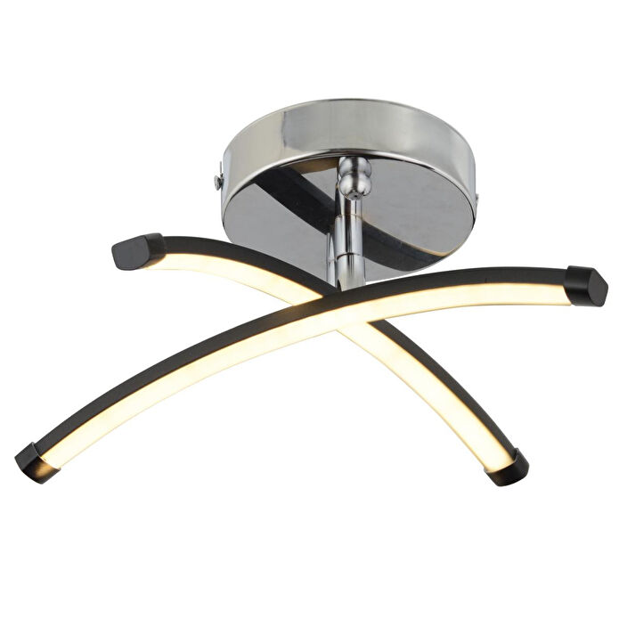 Apliqa Dosse 2li Siyah 15 Watt Plafonyer 3 Renkli Ledli Modern Mutfak Banyo Led Salon Sarkıt Avize