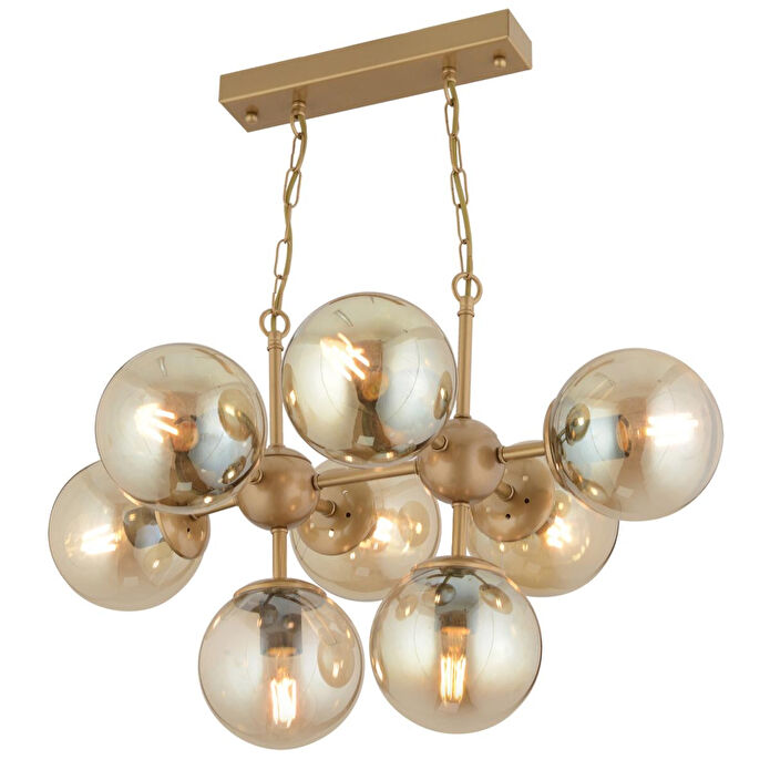 Apliqa Lamia 8li Eskitme Modern Sarkıt Mutfak Yemek Masası Üstü Salon Avize