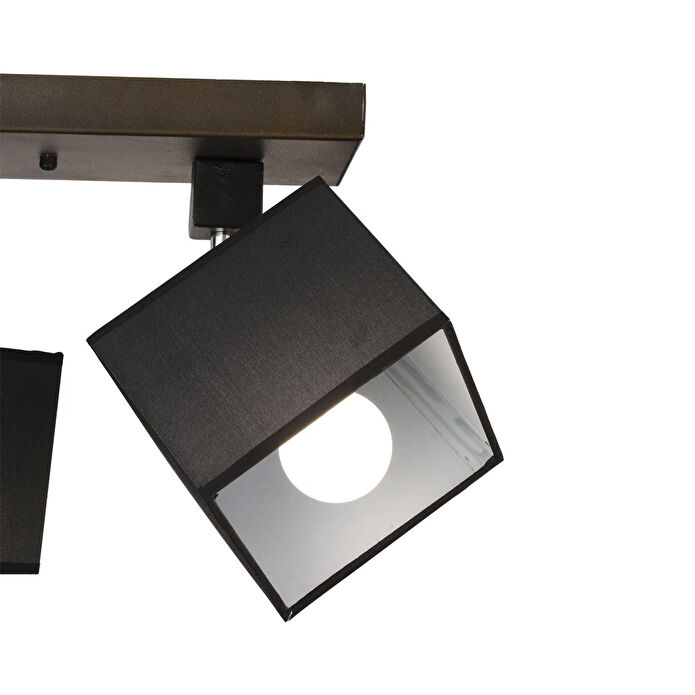 Apliqa Grande 3lü Siyah Modern Koridor Mutfak Salon Plafonyer Avize