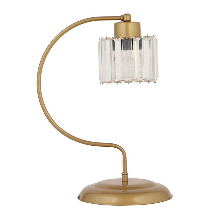 Apliqa Tufty Eskitme Masa Lambası Kristalli Taşlı Dekoratif Tasarım Salon- Yatak Odası Modern Abajur