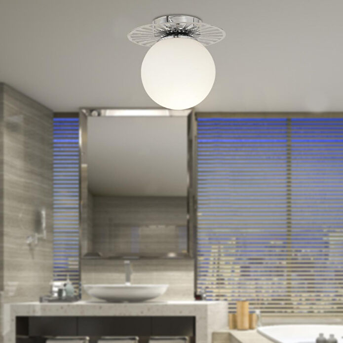 Apliqa Rakes Krom Modern Plafonyer Genç Odası Mutfak Yatak Odası Avize