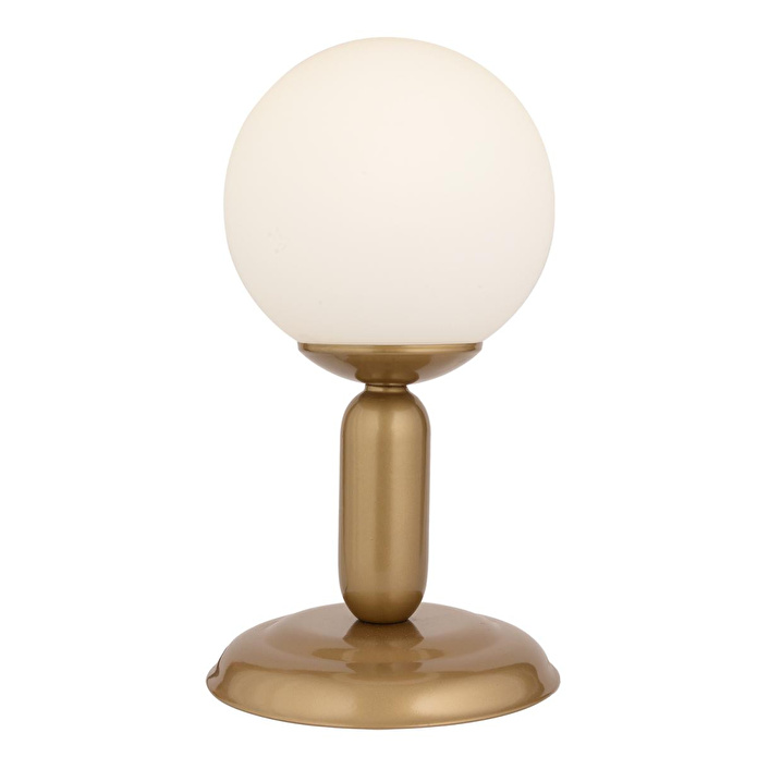 Apliqa Arlo Eskitme Beyaz Camlı Masa Lambası Modern Tasarım Salon-oturma Odası-yatak Odası Abajur