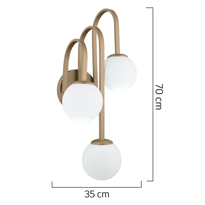 Apliqa Joren 3'lü Yatak Odası-yatak Başı, Cafe,restoran Için Duvar Lambası Tasarım Modern Aplik