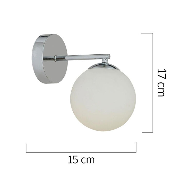 Apliqa Elvin Krom Kaplama 2'li Aplik Seti Yatak Odası-yatak Başı,cafe,restoran Için Duvar Lambası