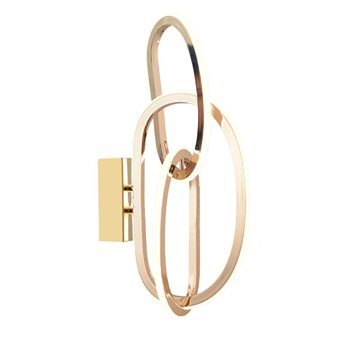 Apliqa Cara Gold Kaplamalı 66 Watt Ledli Yatak Başı , Salon Led Aplik