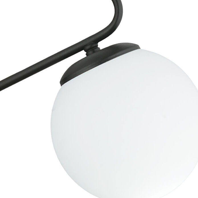 Apliqa Mildred Siyah Duvar Lambası Yatak Odası-yatak Başı-banyo İçin Modern Aplik