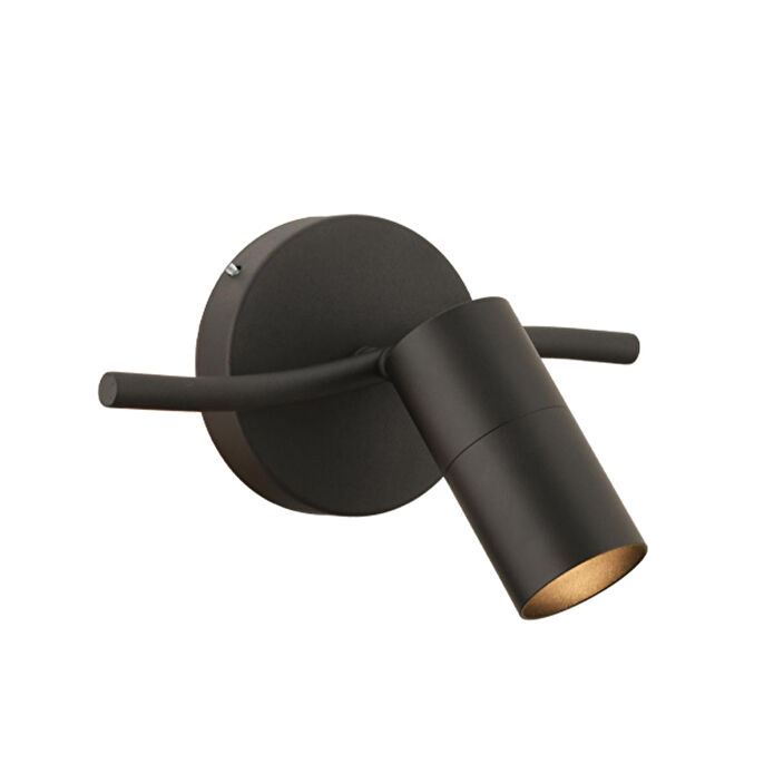 Apliqa Dusan Siyah Tekli Modern Duvar Lambası Spot Aplik