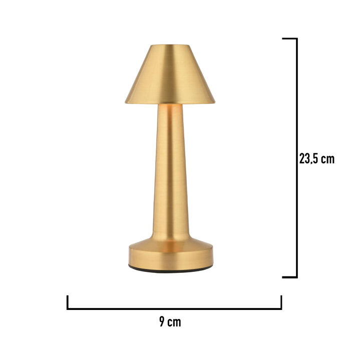 Apliqa Percy Eskitme Şarjlı Dokunmatik Dim Edilebilir 3 Renkli Masa Lambası 2000ma Pil Gücü Ile 7 Saat