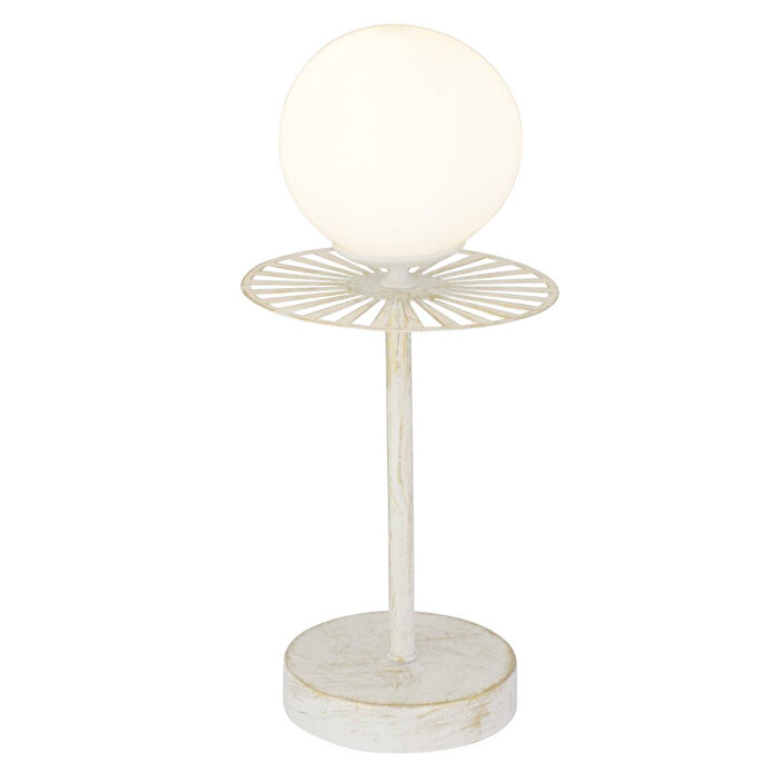 Apliqa Rakes Beyaz Silme Abajur Salon-yatak Odası Modern Tasarım Masa Lambası