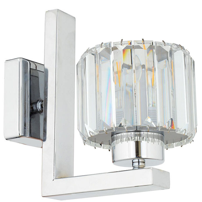 Apliqa Ramo Krom Kaplama Kristal Taşlı Duvar Lambası Yatak Odası-yatak Başı-salon Için Aplik