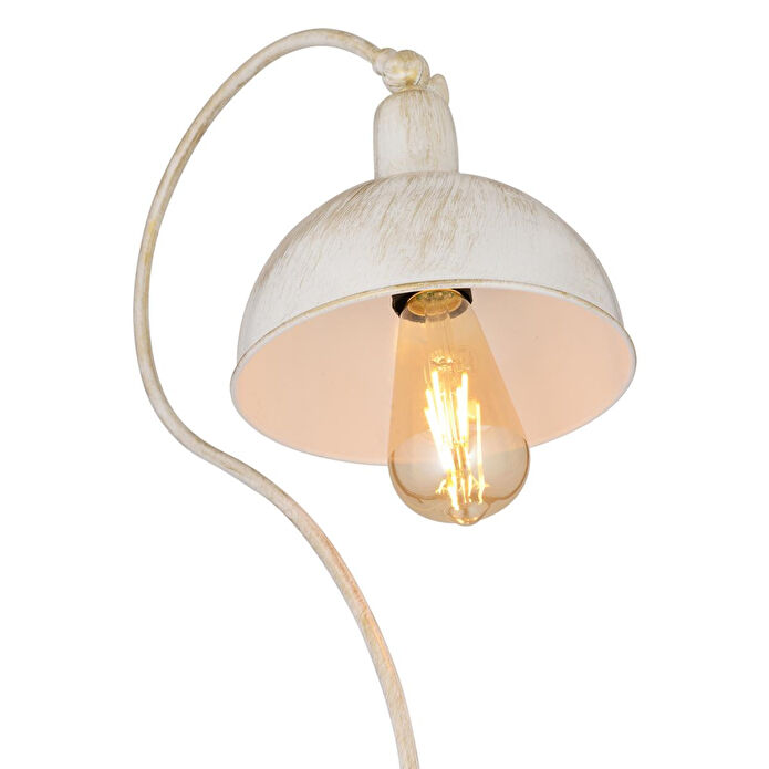 Apliqa Angora Beyaz Silme Dekoratif Tasarım Retro Modern Metal Lambader