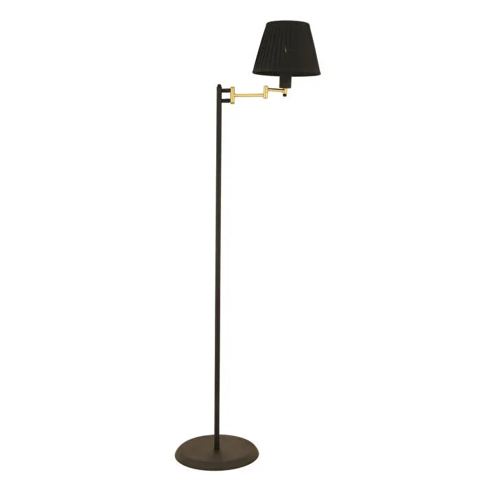 Apliqa Hestia Siyah Eskitme Modern Dekoratif Köşe Lambader