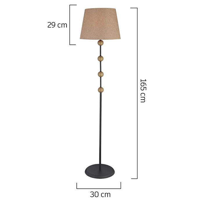 Apliqa Keanna Eskitme Dekoratif Modern Tasarım Ayaklı Oturma Odası-salon Lambader