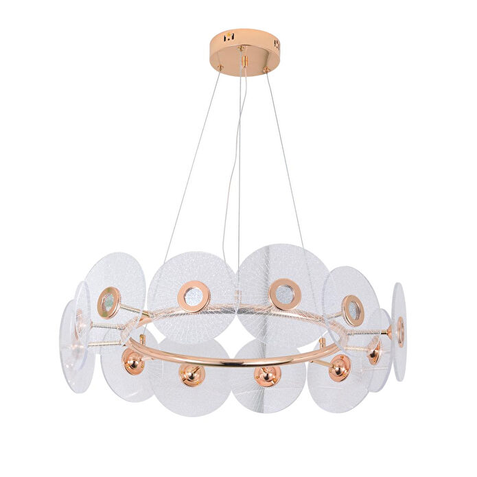 Apliqa Vetro 12'li Yuvarlak Led Salon Avize