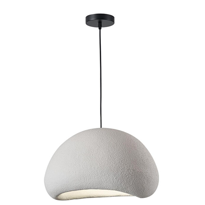 Apliqa Tretan Büyük Beyaz Beton Modern Sarkıt Oturma Odası Salon Sarkıt Avize