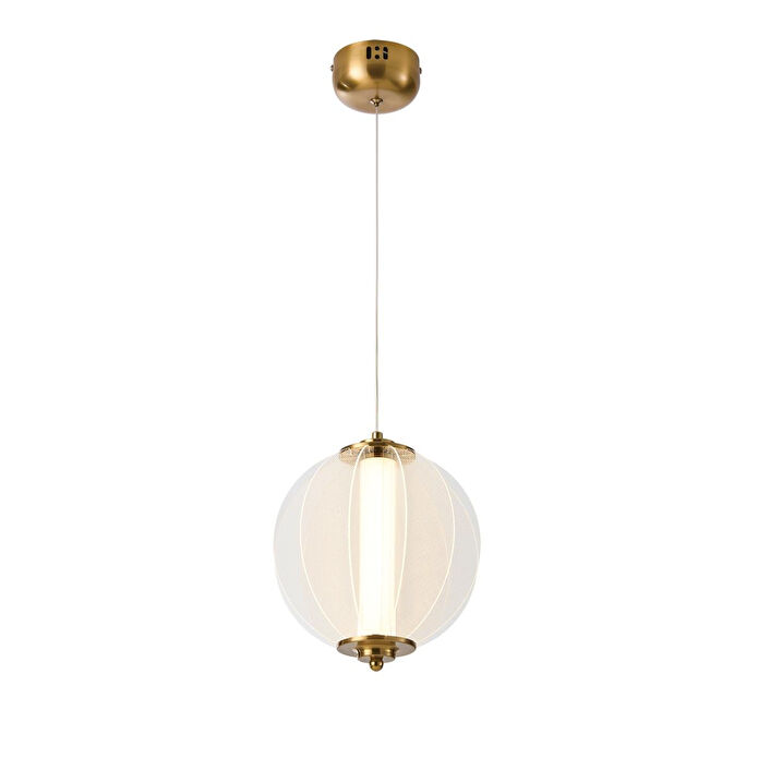 Apliqa Penny 18 Watt 3000k Yuvarlak Bakır Tekli Led Sarkıt Avize