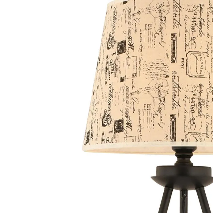 Apliqa Epona Desenli Şapkalı Siyah Modern Dekoratif Salon Lambader