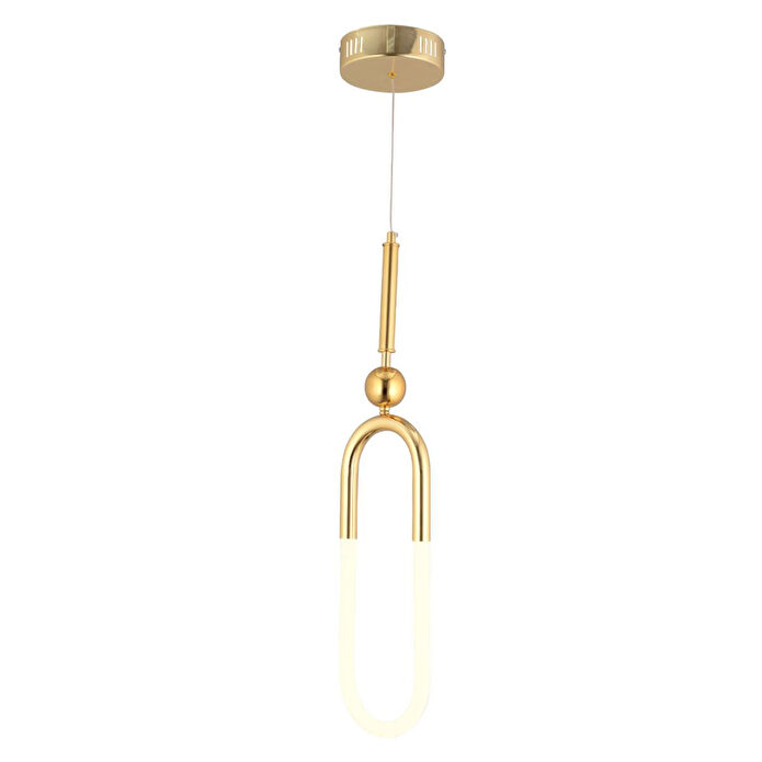 Apliqa Thisted Tekli Gold Ledli 13 Watt Modern Koridor, Yatak Odası Salon Sarkıt Led Avize