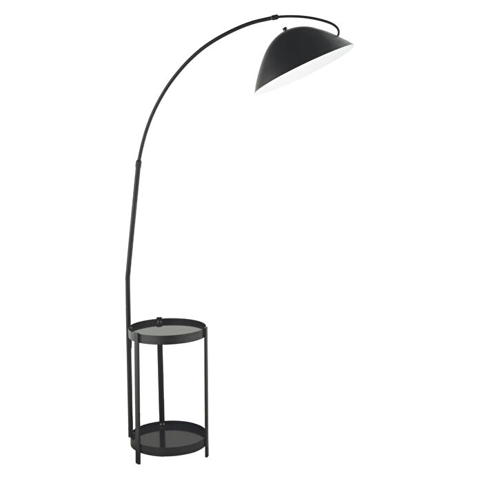 Apliqa Briella Modern Sehpalı Tasarım Metal Siyah Lambader