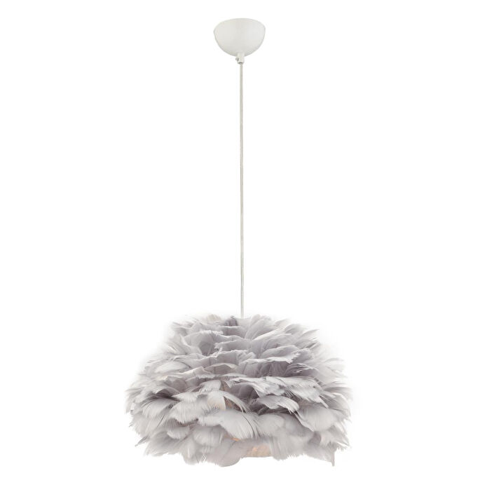 Apliqa Belinay Tekli Tüylü Siyah Sarkıt Avize Modern Sarkıt Mutfak Salon Sarkıt Avize