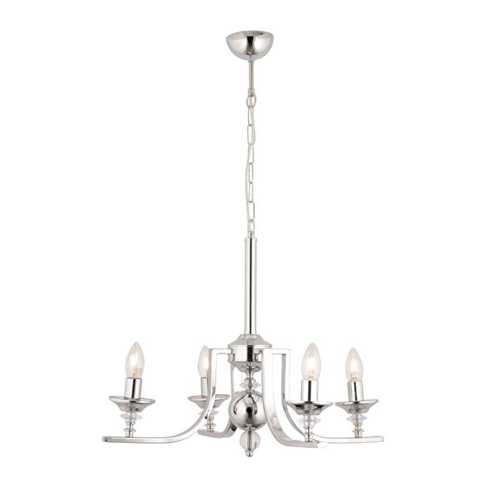 Apliqa Erza 4lü Krom Modern Sarkıt Mutfak Yatak Odası Salon Avize