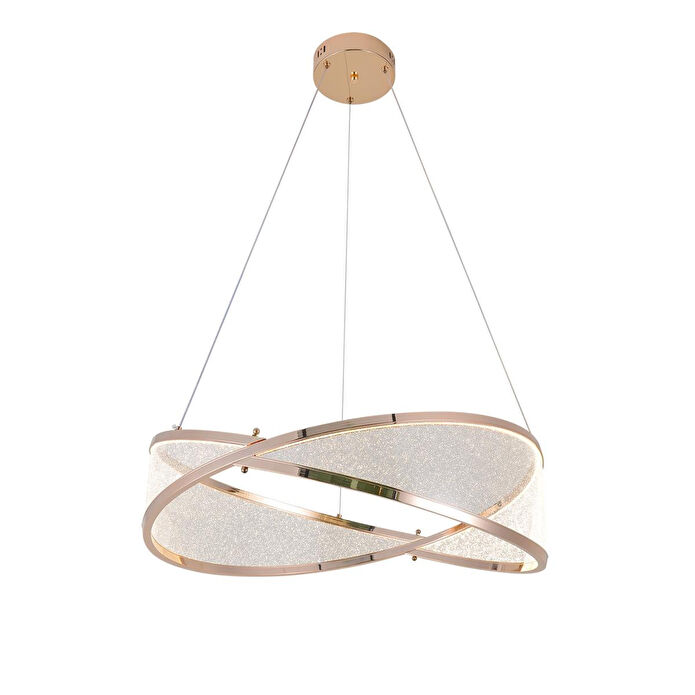 Apliqa Natura 60'lık Yuvarlak Gold Salon Sarkıt Led Avize