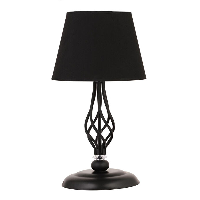 Apliqa Lupin Siyah Masa Lambası Siyah Şapkalı Modern Tasarım Salon-yatak Odası Retro Abajur