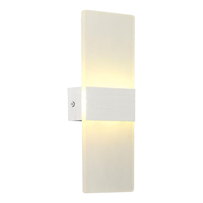 Apliqa Pearl 3 Renkli 8 Watt Buz Camlı Modern Salon Ledli Aplik
