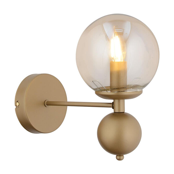 Apliqa Kuvars Tekli Eskitme Bal Camlı Modern Yatak Başı Salon Aplik