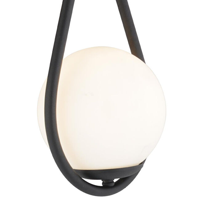 Apliqa Aplik Mirza Tekli Siyah Beyaz Camlı Modern Duvar Aplik Yatak Başı Salon Aplik