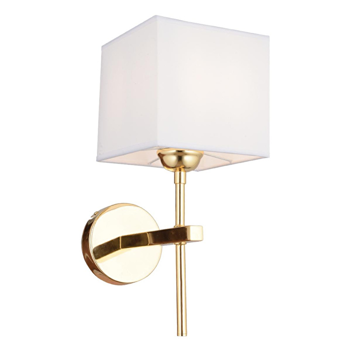 Apliqa Rory Tekli Beyaz Şapkalı Gold Duvar Lambası Yatak Odası-yatak Başı-banyo Için Modern Aplik