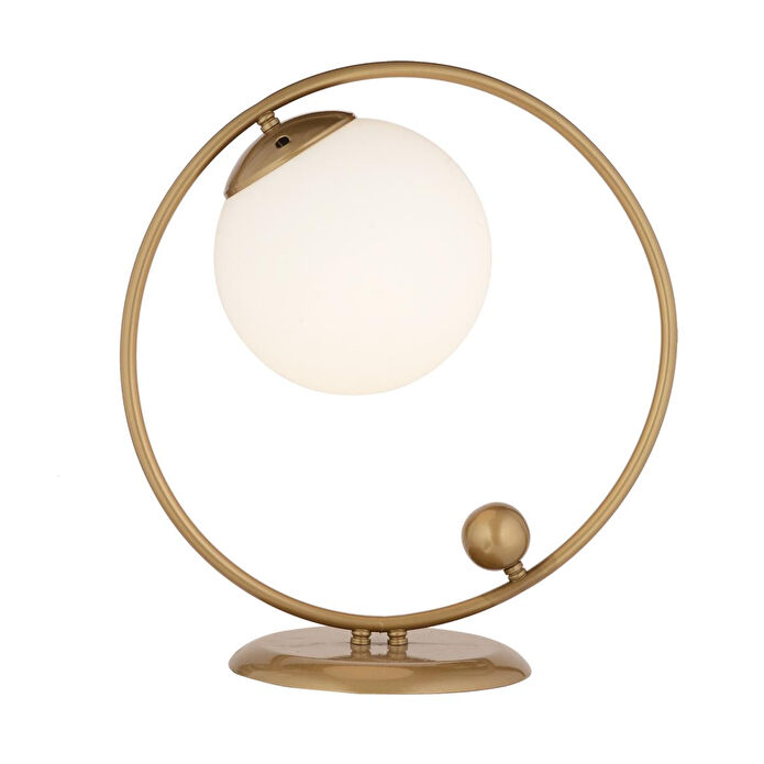 Apliqa Tesla Eskitme Beyaz Camlı Modern Tasarım Masa Lambası