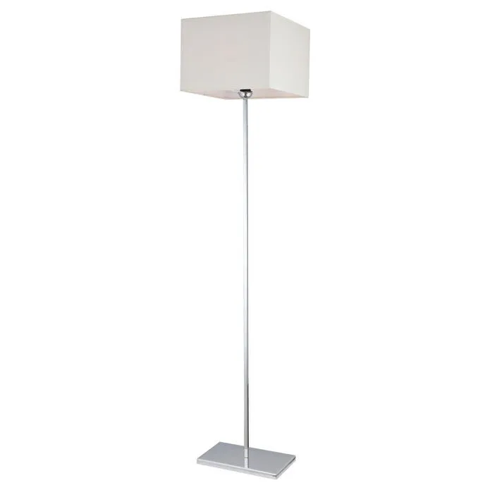 Apliqa Layana Beyaz Şapkalı Krom Dekoratif Modern Tasarım Ayaklı Oturma Odası-salon Lambader