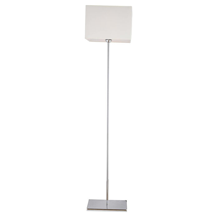 Apliqa Layana Beyaz Şapkalı Krom Dekoratif Modern Tasarım Ayaklı Oturma Odası-salon Lambader