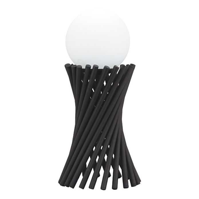 Apliqa Jessore Siyah Metal Yatak Odası, Oturma Odası, Salon Abajur