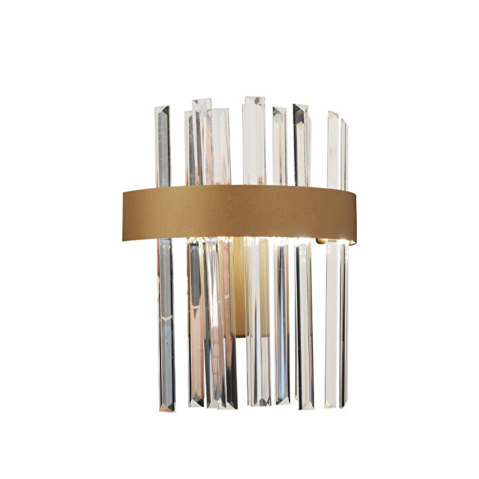 Apliqa Brampton Ledli 3 Renk Kristal Led Salon-yatak Başı Aplik