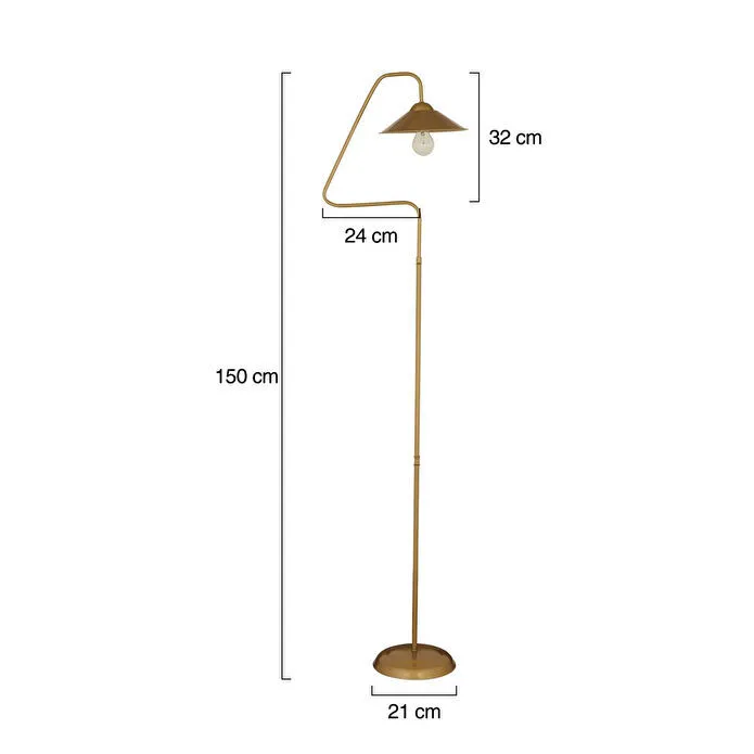 Apliqa Helga Eskitme Dekoratif Tasarım Retro Modern Metal Lambader