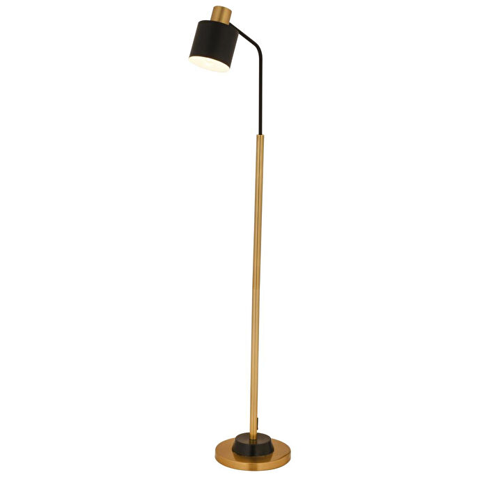 Apliqa Gerodi Siyah Retro Başlıklı Modern Dekoratif Köşe Lambader