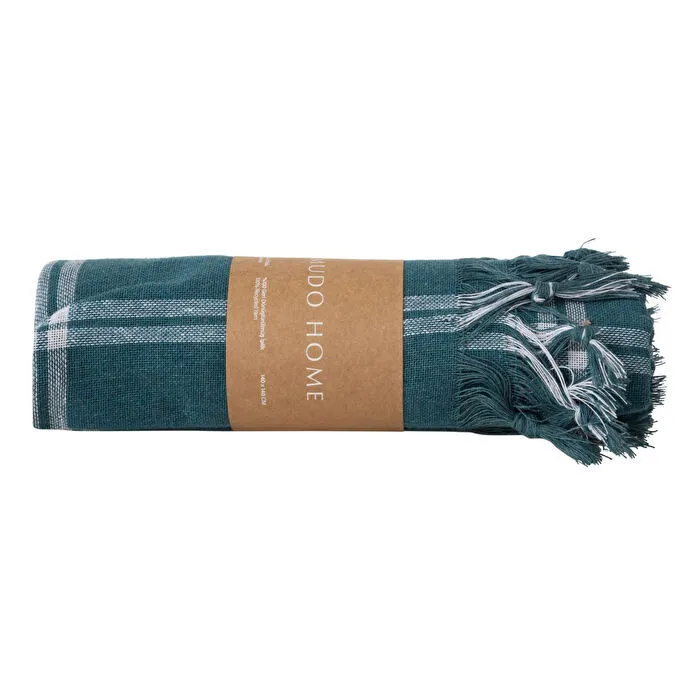 Mudo Home Emma Yeşi̇l Çok Amaçli Örtü 140x140