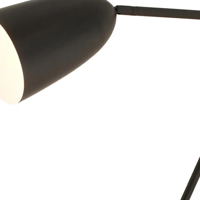 Apliqa Yaman Siyah Retro Başlıklı Modern Dekoratif Köşe Lambader