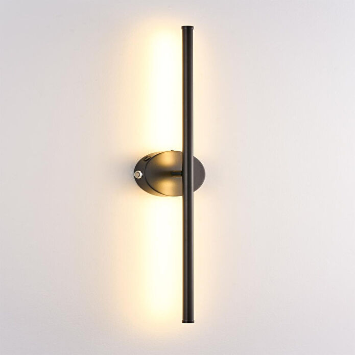 Apliqa Terry 2'li Siyah Kablosuz Şarjlı Dokunmatik Pilli Led Duvar Lambası,tablo Üstü Aplik