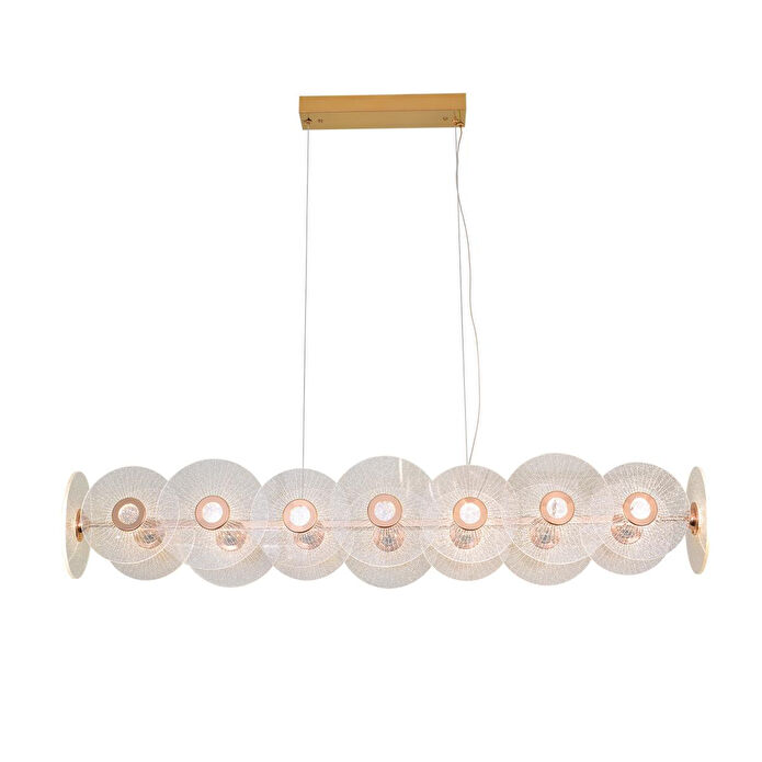 Apliqa Vetro 18'li Sıralı Led Salon Avize