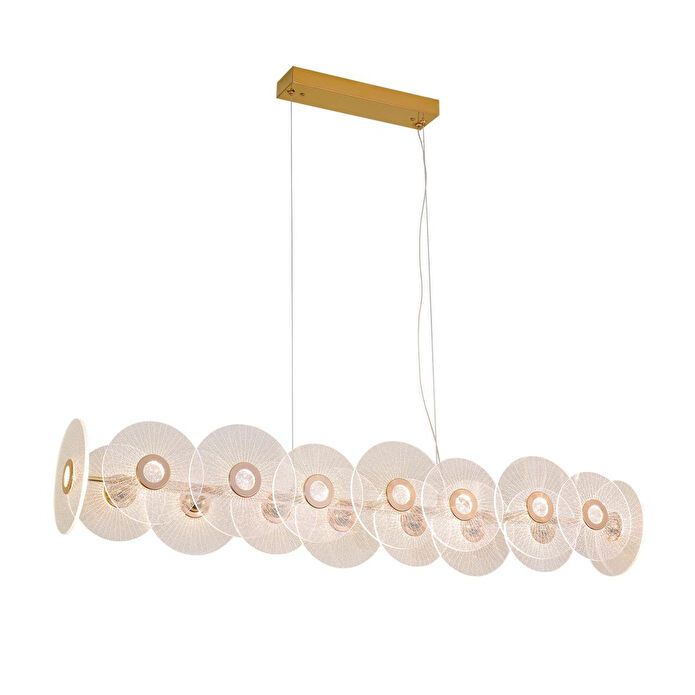 Apliqa Vetro 18'li Sıralı Led Salon Avize