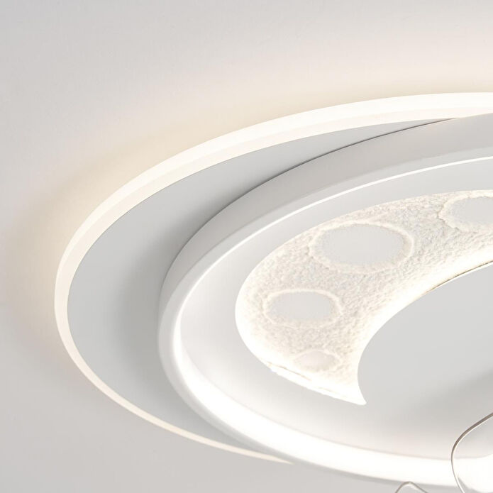 Apliqa Arıa 3d Plafonyer Pervaneli Ledli Avize