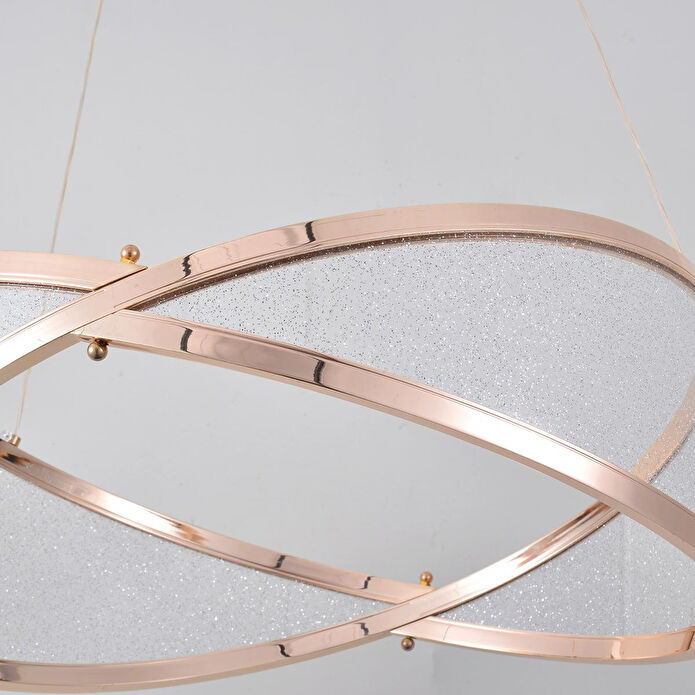 Apliqa Natura 50'lik Yuvarlak Gold Salon Sarkıt Led Avize