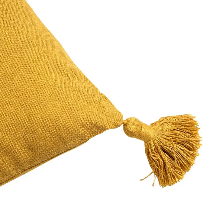 Mudo Home Alba Kirlent Püsküllü Hardal 45x45