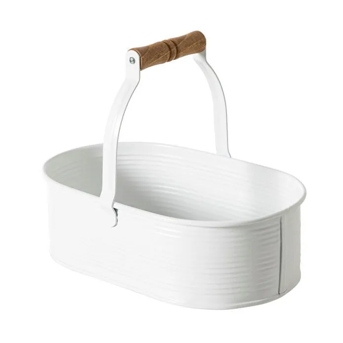 Mudo Home Roma Kulplu Düzenleyi̇ci̇ Mat Beyaz 32x18x26